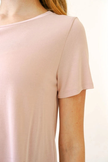Modal Tee In Blush