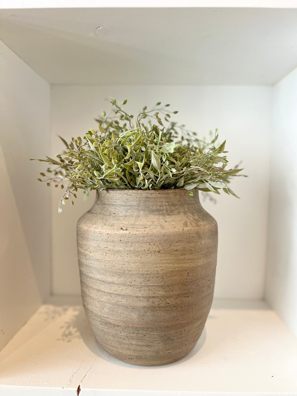 Natural Stipe Vase-Large