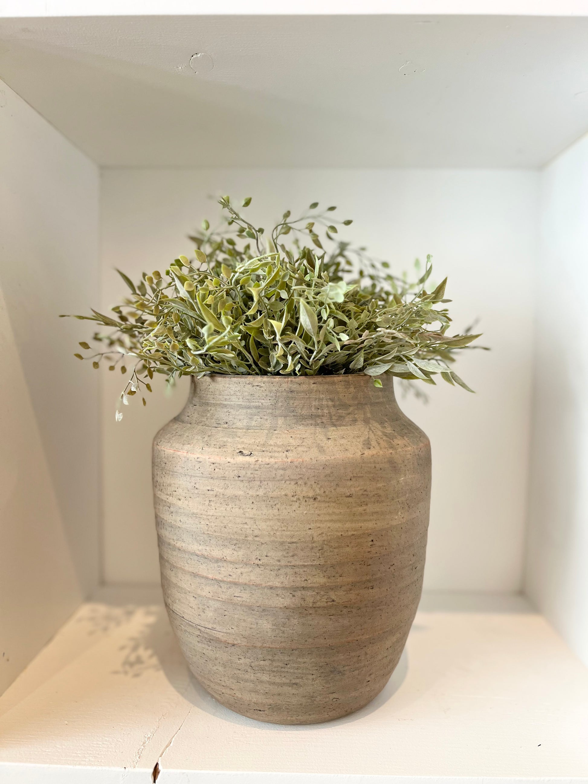 Natural Stipe Vase-Large