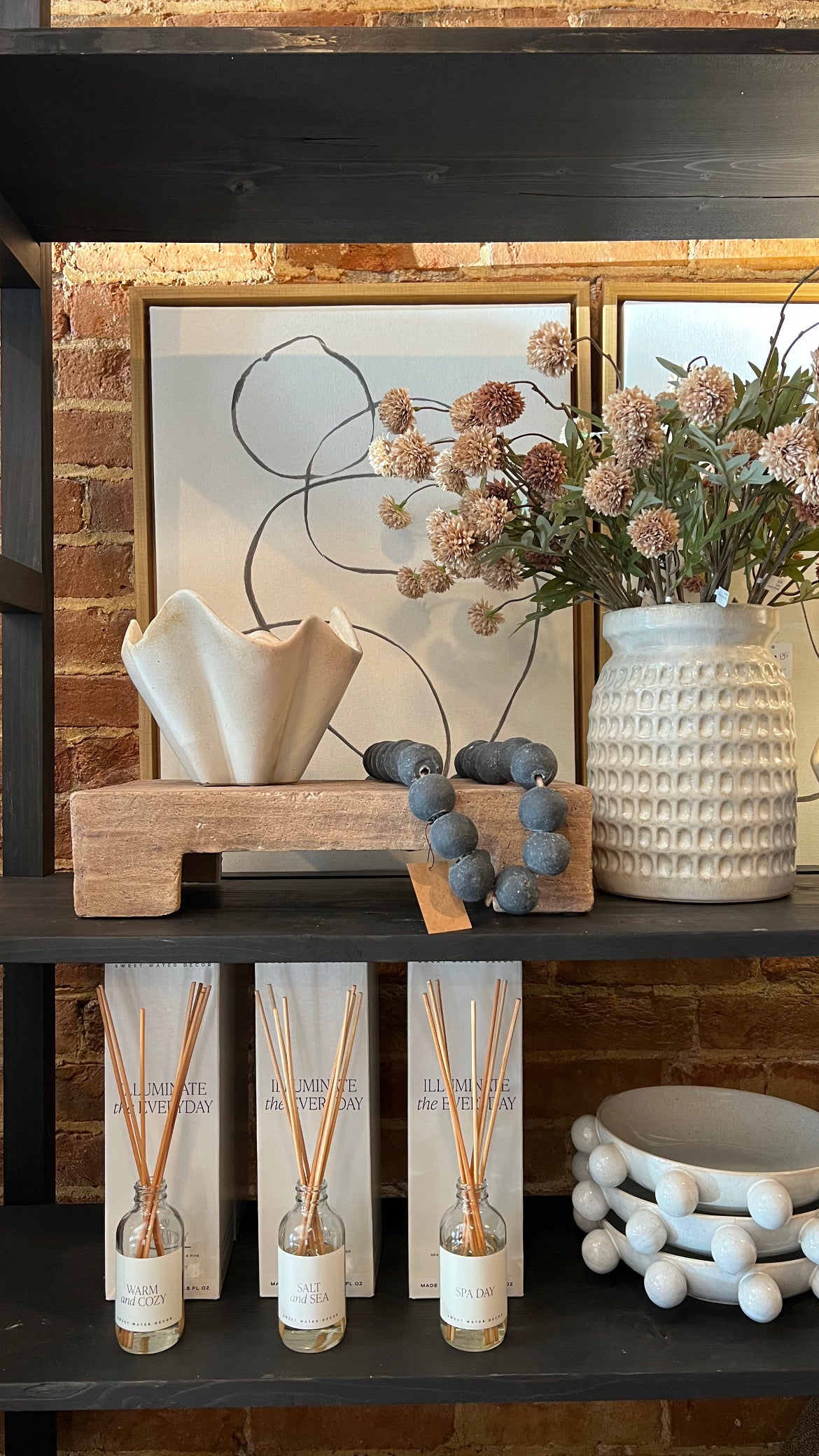 Stoneware Pleated Bowl