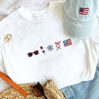 4Th Of July Embroidered T Shirt - The Cozy Nest