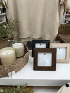 Expresso Scalloped Wood Frame