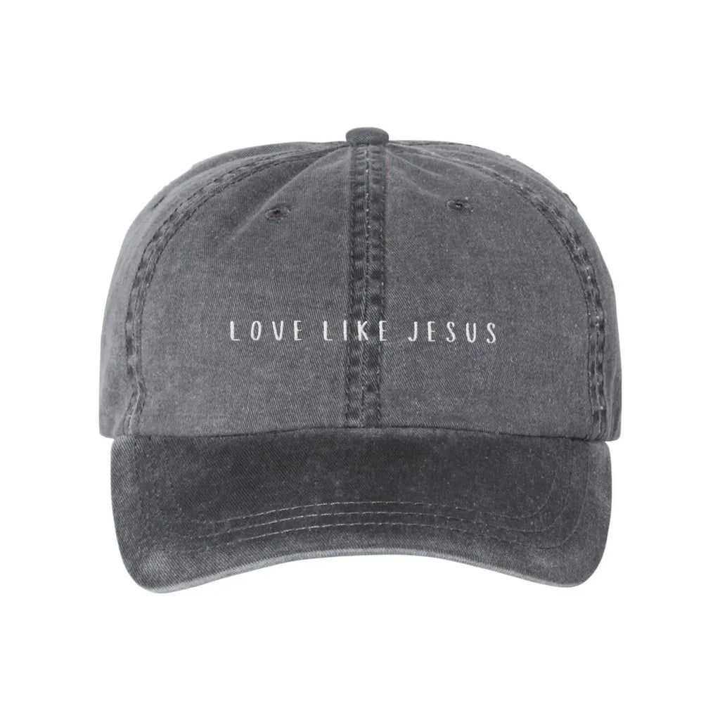 Love Like Jesus Embroidery Washed Hat