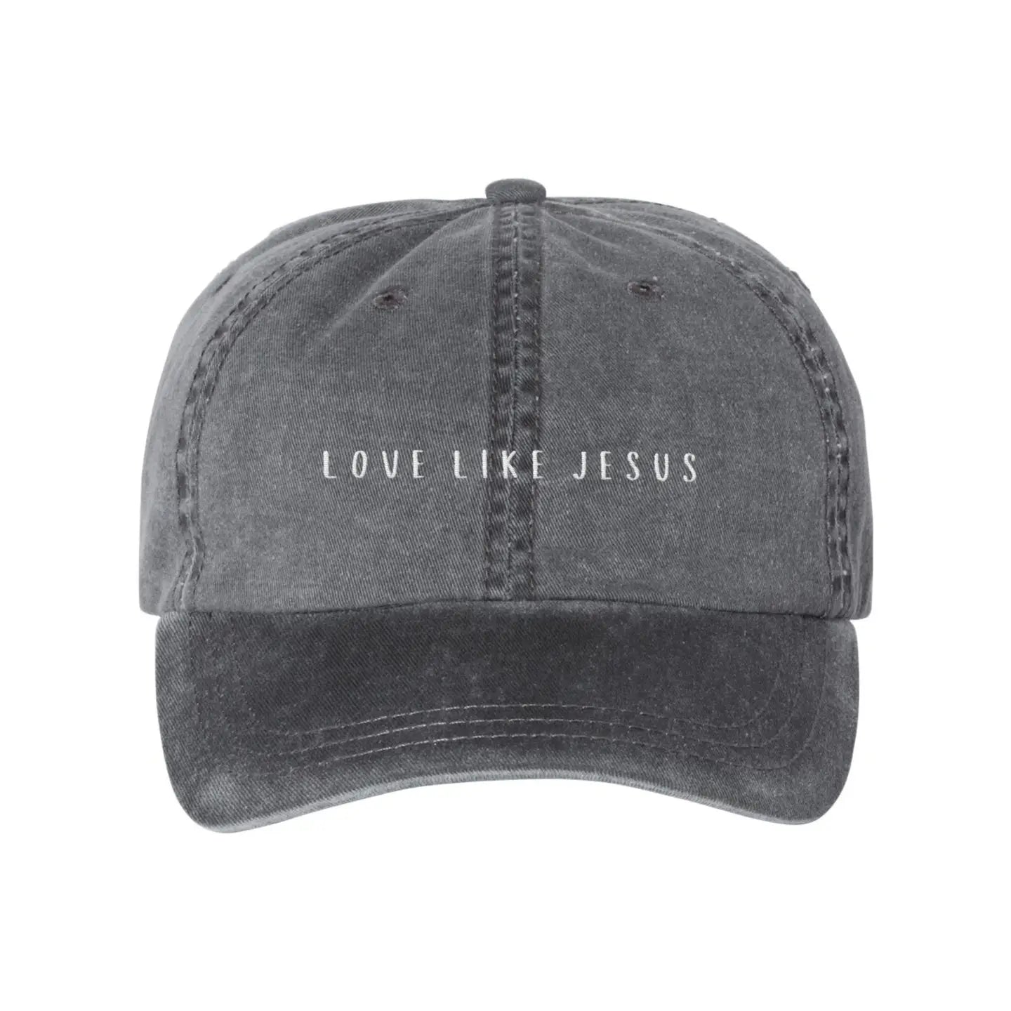 Love Like Jesus Embroidery Washed Hat