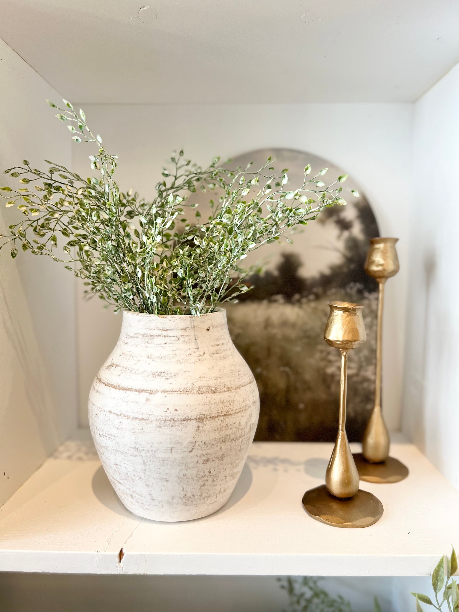 White Terra Cotta Vase