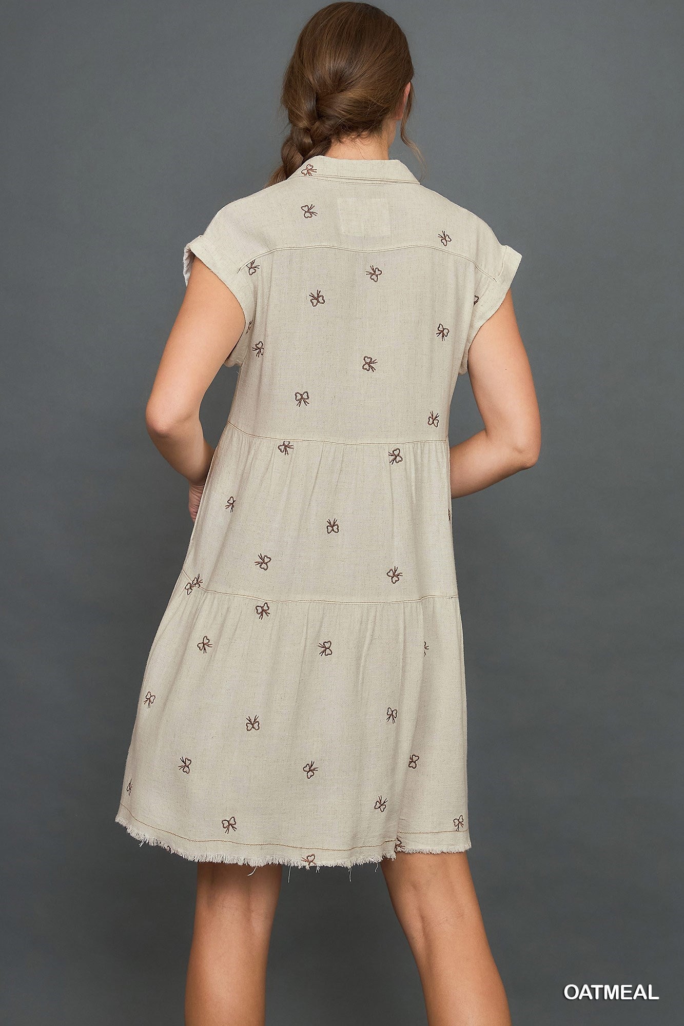 Linen Bow Dress