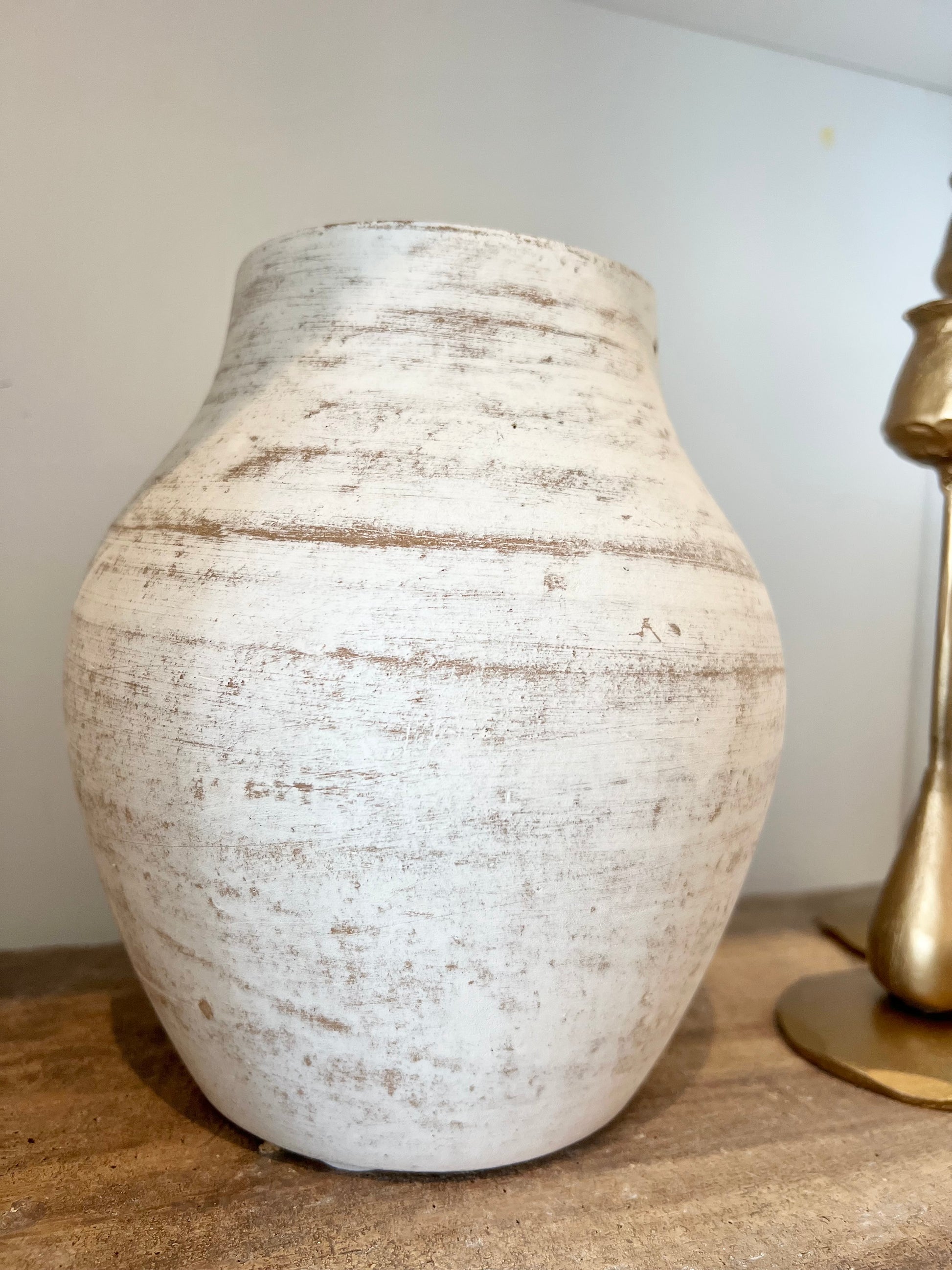 White Terra Cotta Vase