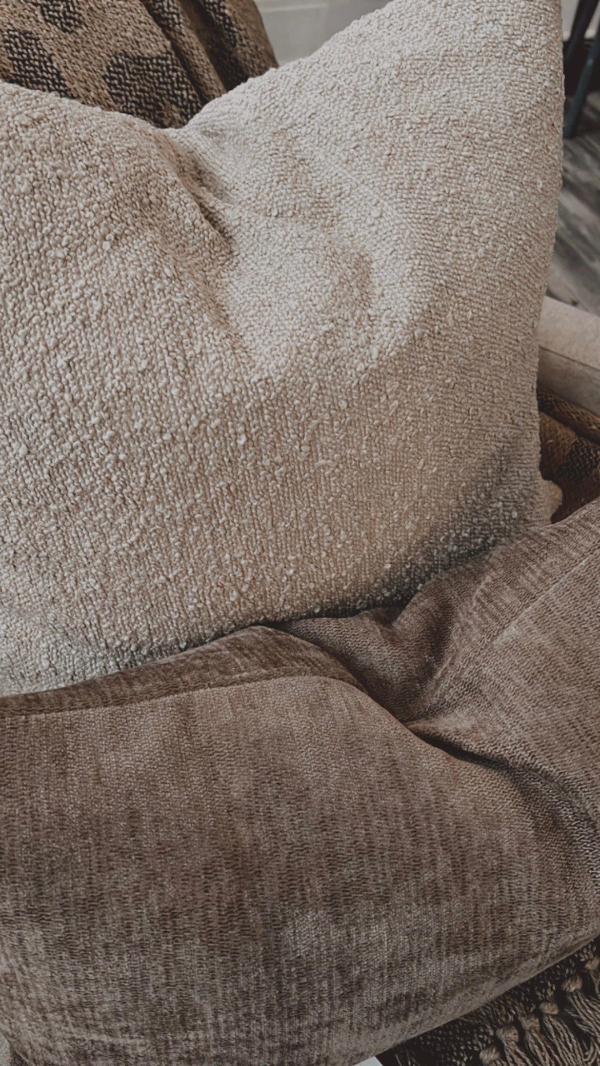 Boucle Tan Pillow