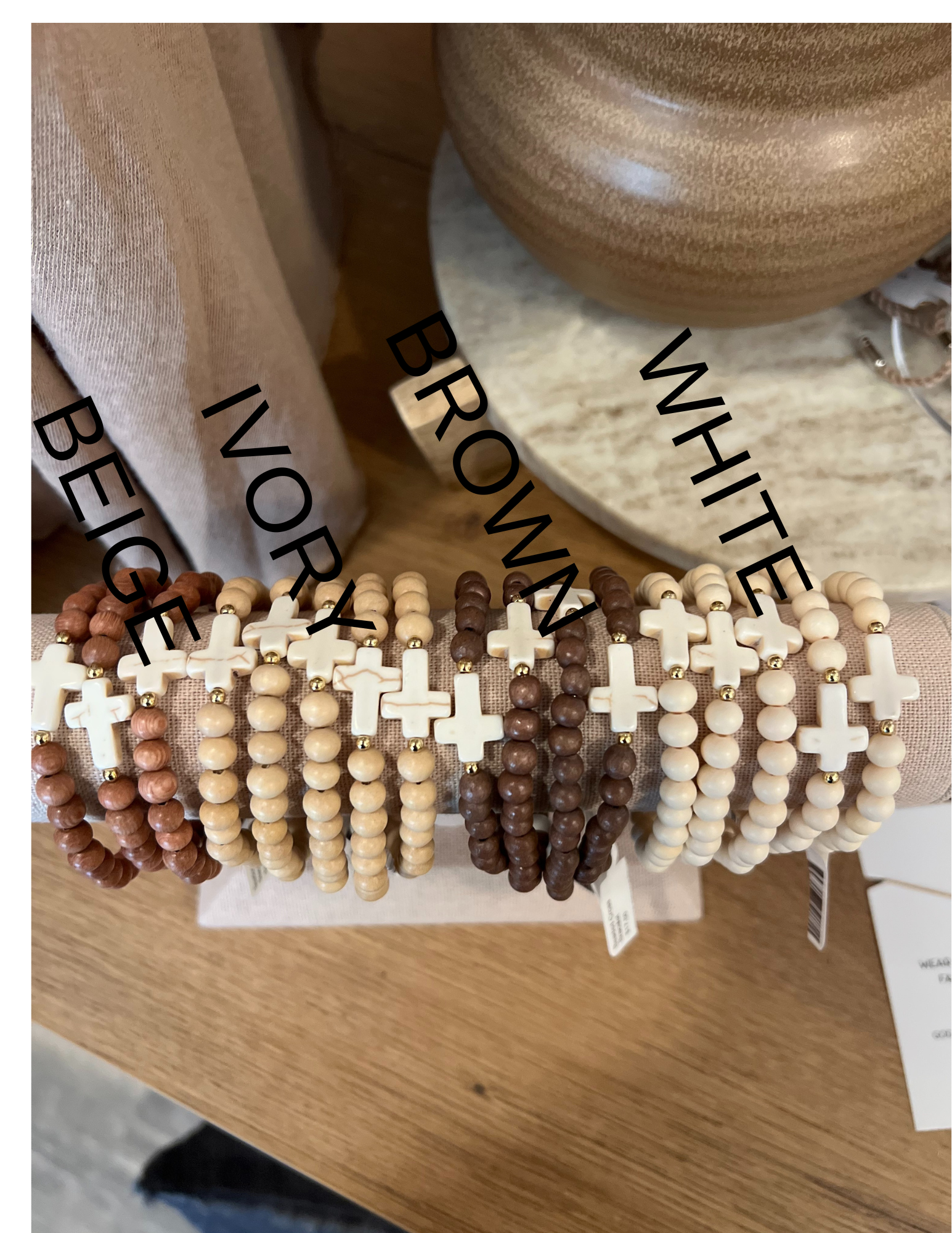 Beaded Cross Bracelet