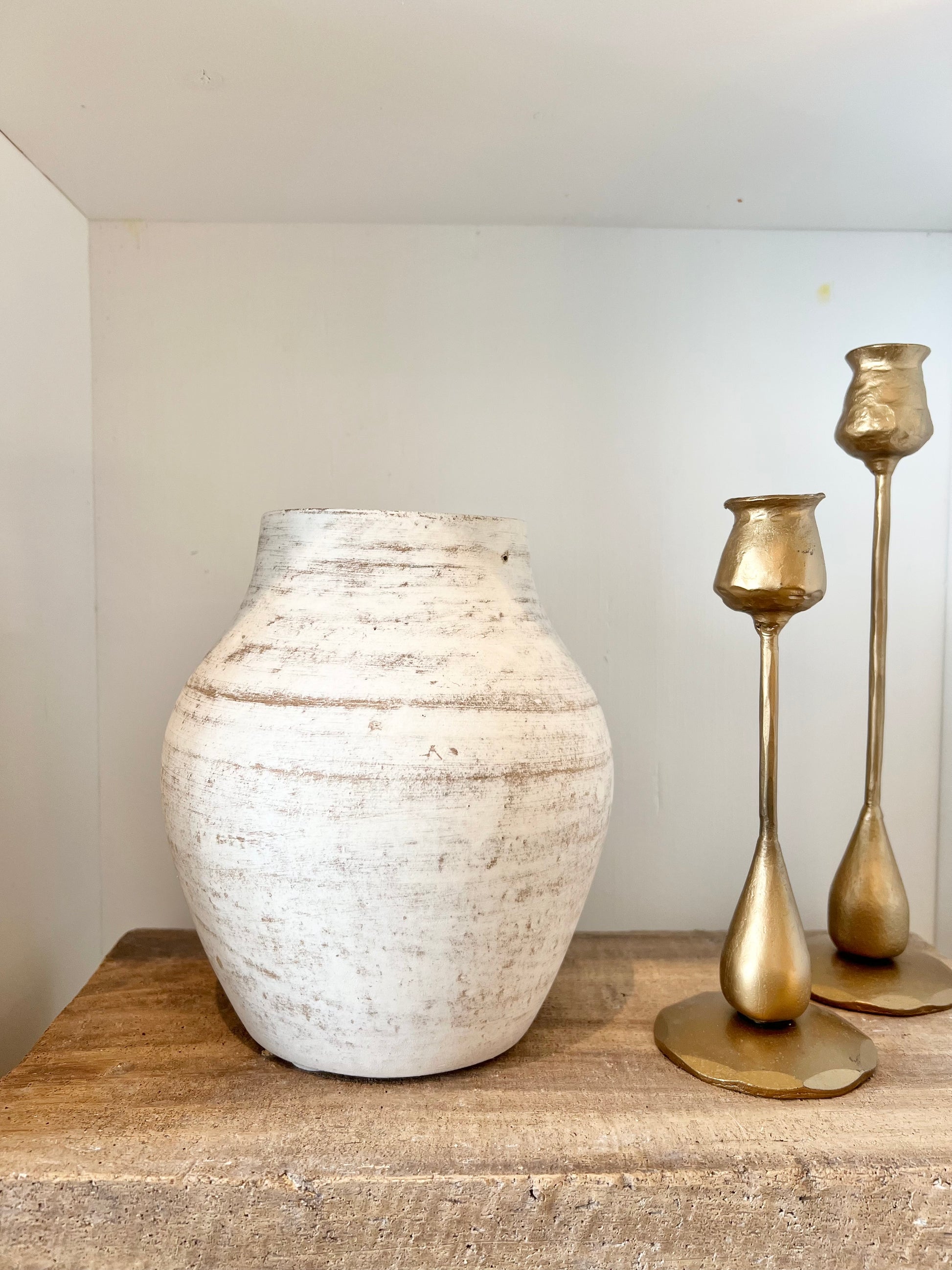 White Terra Cotta Vase