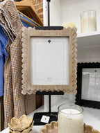 Natural Scalloped Wood Frame 8x10