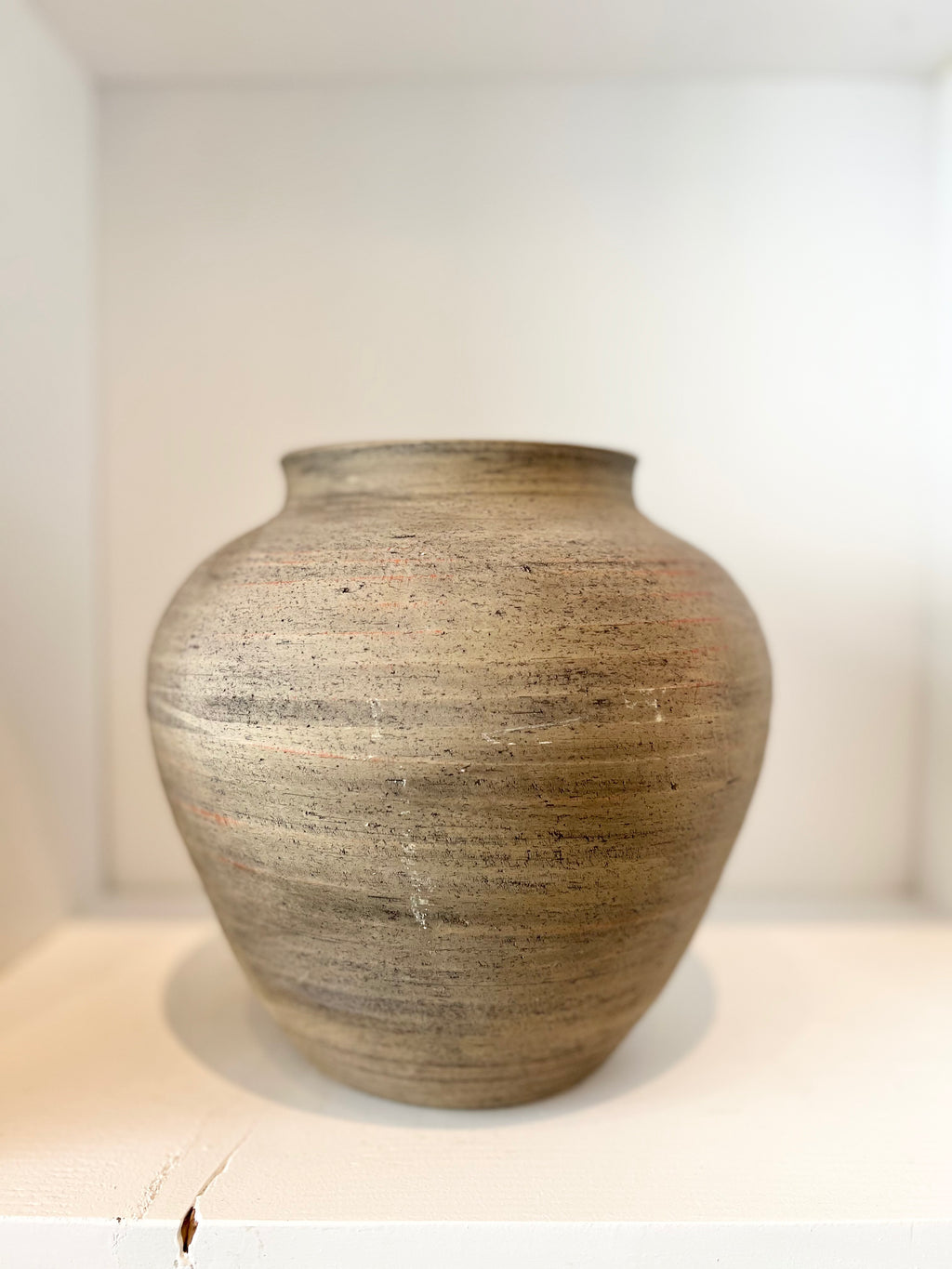 Natural Stipe Vase-Small