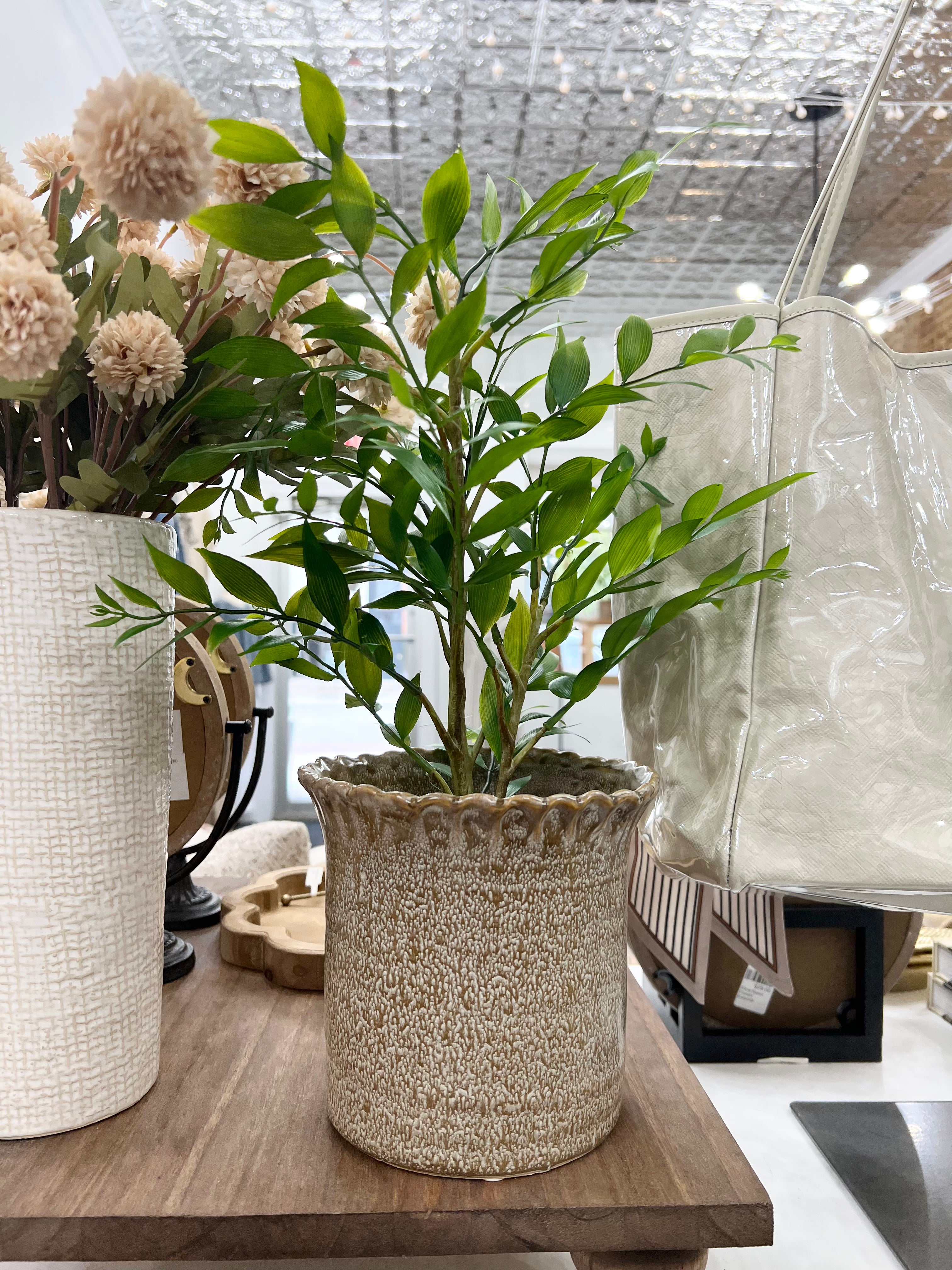 Ruffle Top Vase-Small