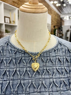 Heart Statement Toggle Necklace