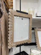 Natural Scalloped Wood Frame 8x10
