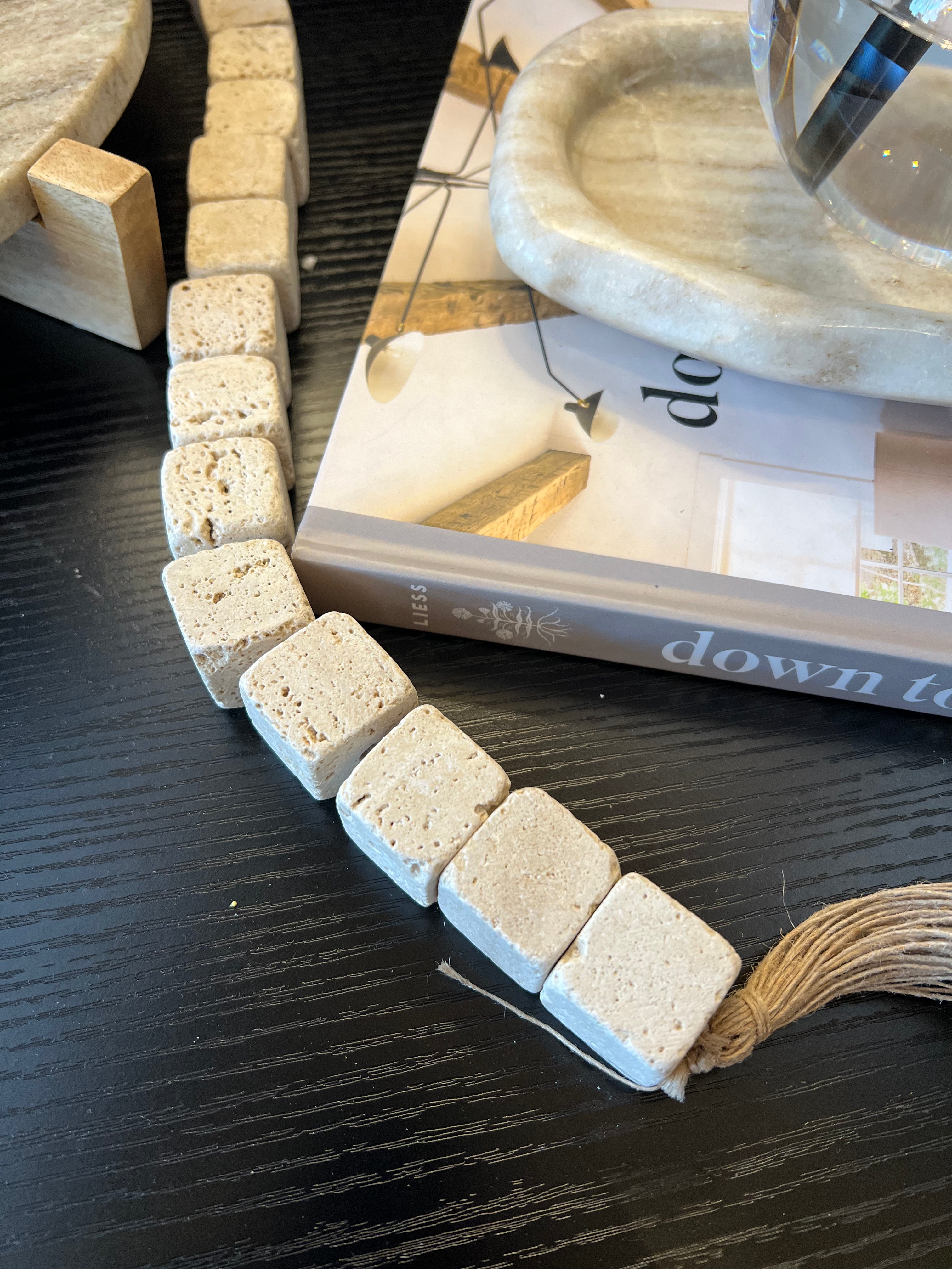 Square Travertine Beads