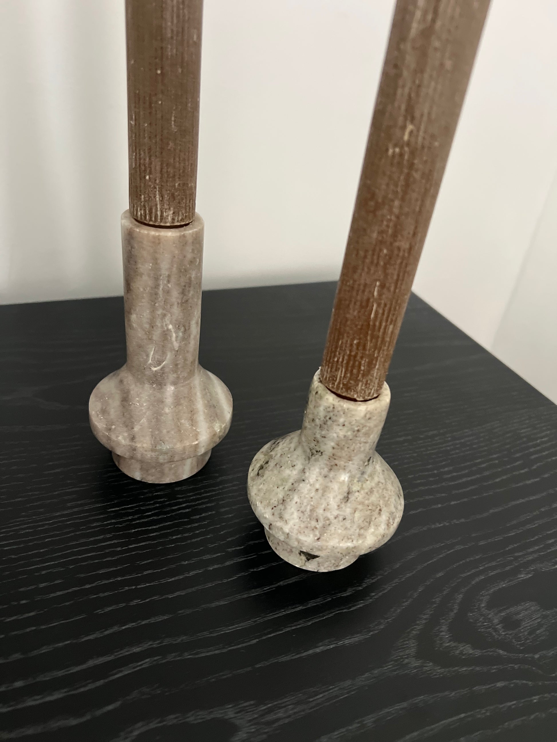 Marble Taper Holder Set