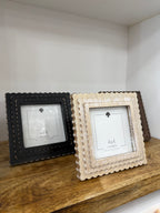 Expresso Scalloped Wood Frame