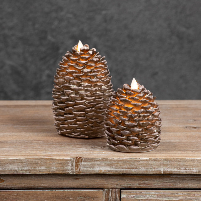 Moving Flame Pinecone Set