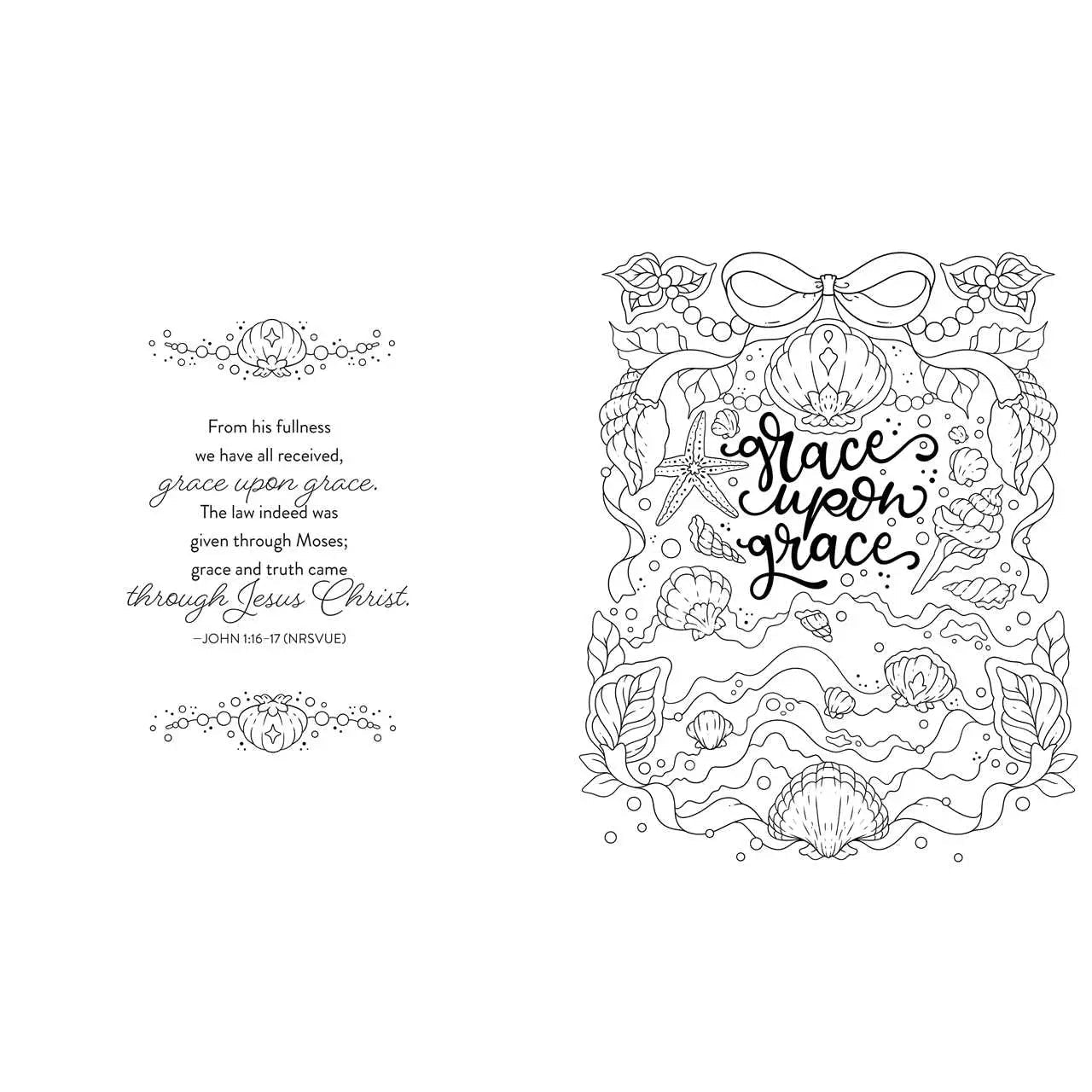 Amazing Words Of Grace Coloring Book - The Cozy Nest