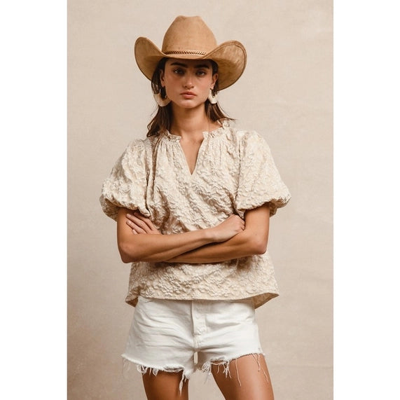 Anna Top In Oatmeal