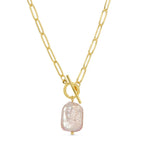 Baroque Pearl Toggle Necklace - The Cozy Nest