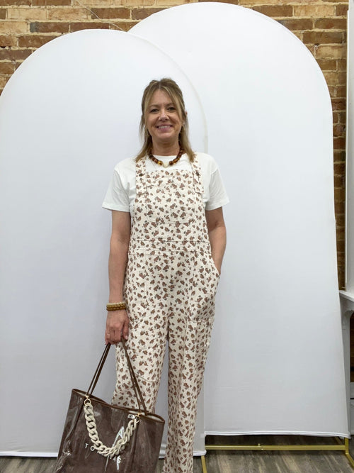 Barrel Bib Overalls Suspender Floral Jumpsuit - The Cozy Nest