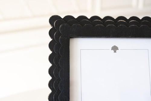 Black Scalloped Wood Frame 8x10 - The Cozy Nest