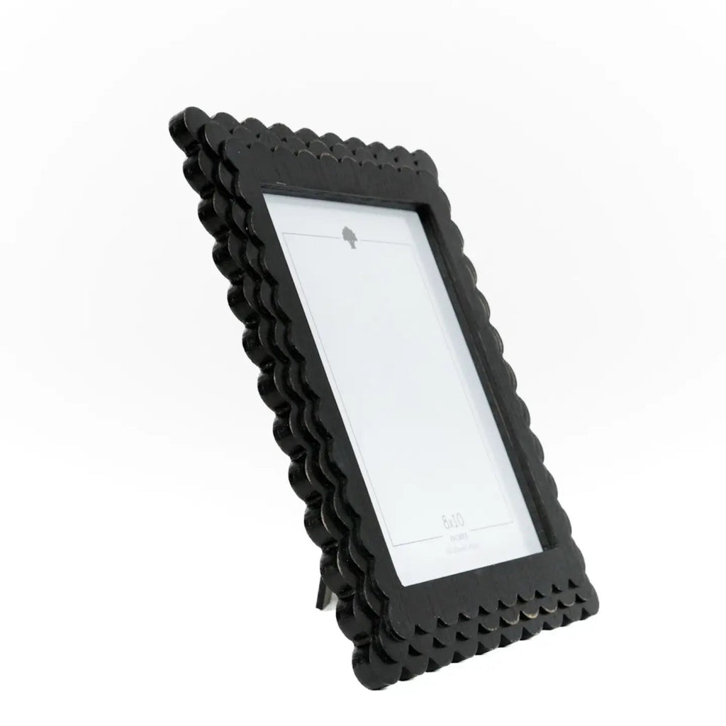Black Scalloped Wood Frame 8x10 - The Cozy Nest
