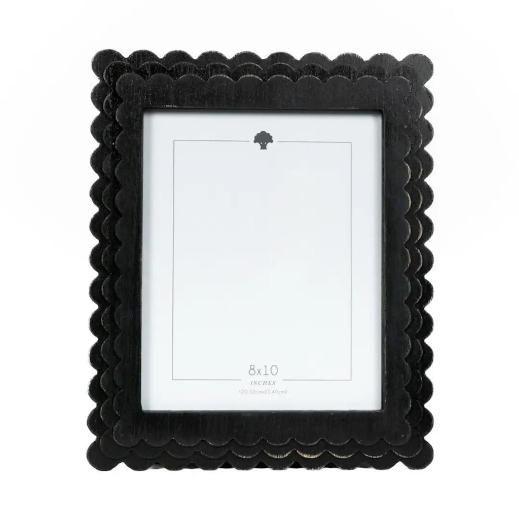 Black Scalloped Wood Frame 8x10 - The Cozy Nest