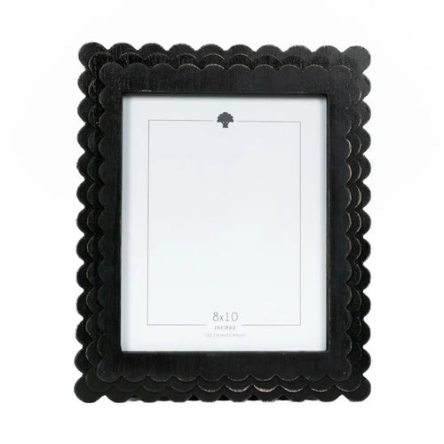 Black Scalloped Wood Frame 8x10 - The Cozy Nest