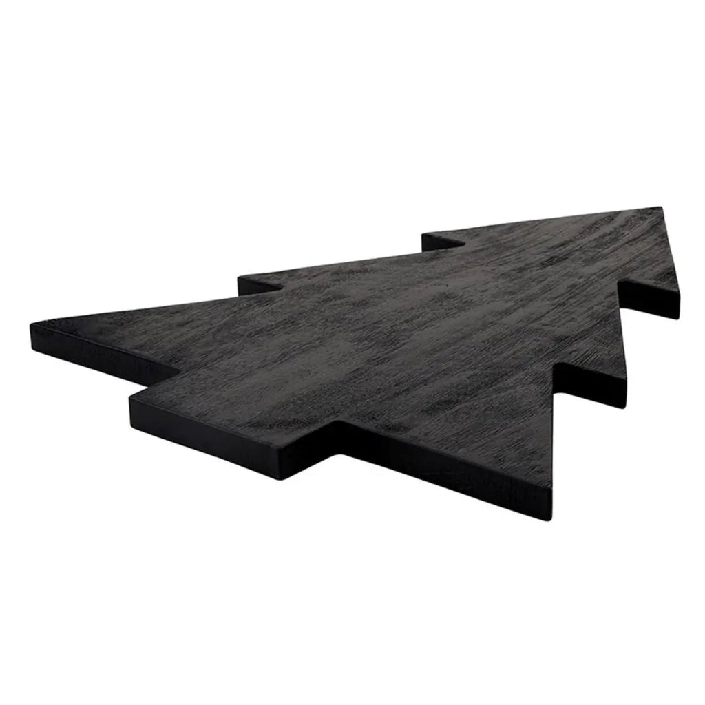 Black Tree Shaped Mango Wood Board - The Cozy Nest