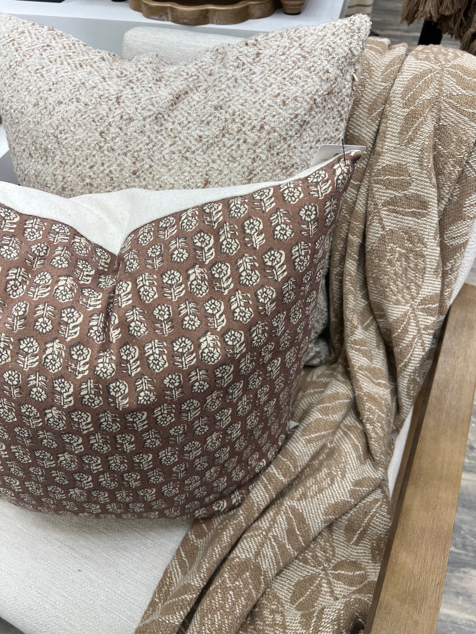 Block Print Pillow - The Cozy Nest