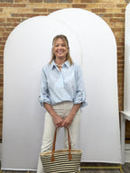 Blue Stripe Button Down - The Cozy Nest