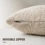 Boucle Pillow - Oatmeal - The Cozy Nest