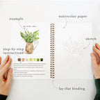 Bouquets Watercolor Workbook - The Cozy Nest