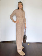 Brown Stripe Pant(part of set) - The Cozy Nest