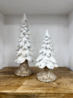 Carved White Tree Set - The Cozy Nest