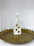 Ceramic Lighted Chapel - The Cozy Nest