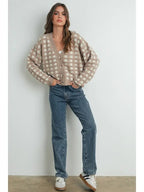 Checkered Cardigan - The Cozy Nest