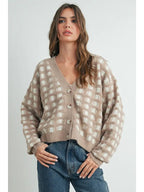 Checkered Cardigan - The Cozy Nest