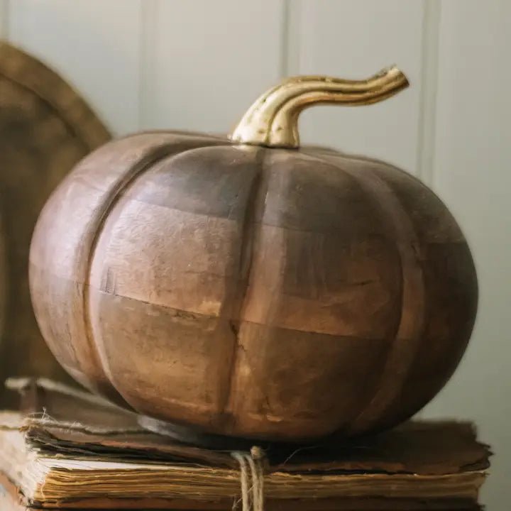 Chestnut Mango Wood Pumpkin - The Cozy Nest