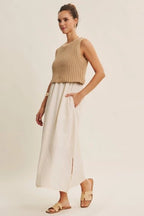 Chunky Sweater Layered Dress - The Cozy Nest