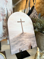 Cross Wood Arch - The Cozy Nest