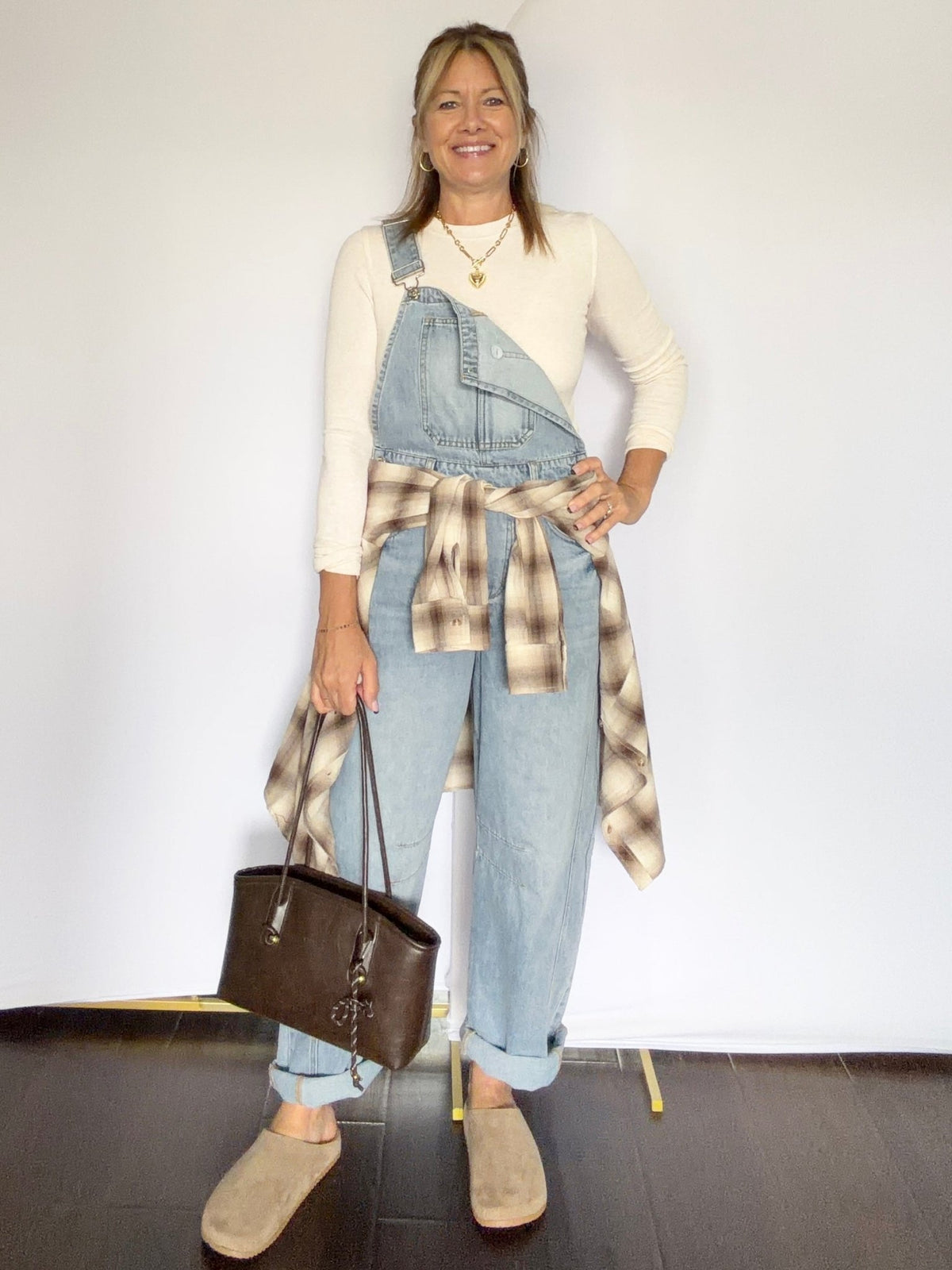 Denim Barrel Overalls - The Cozy Nest