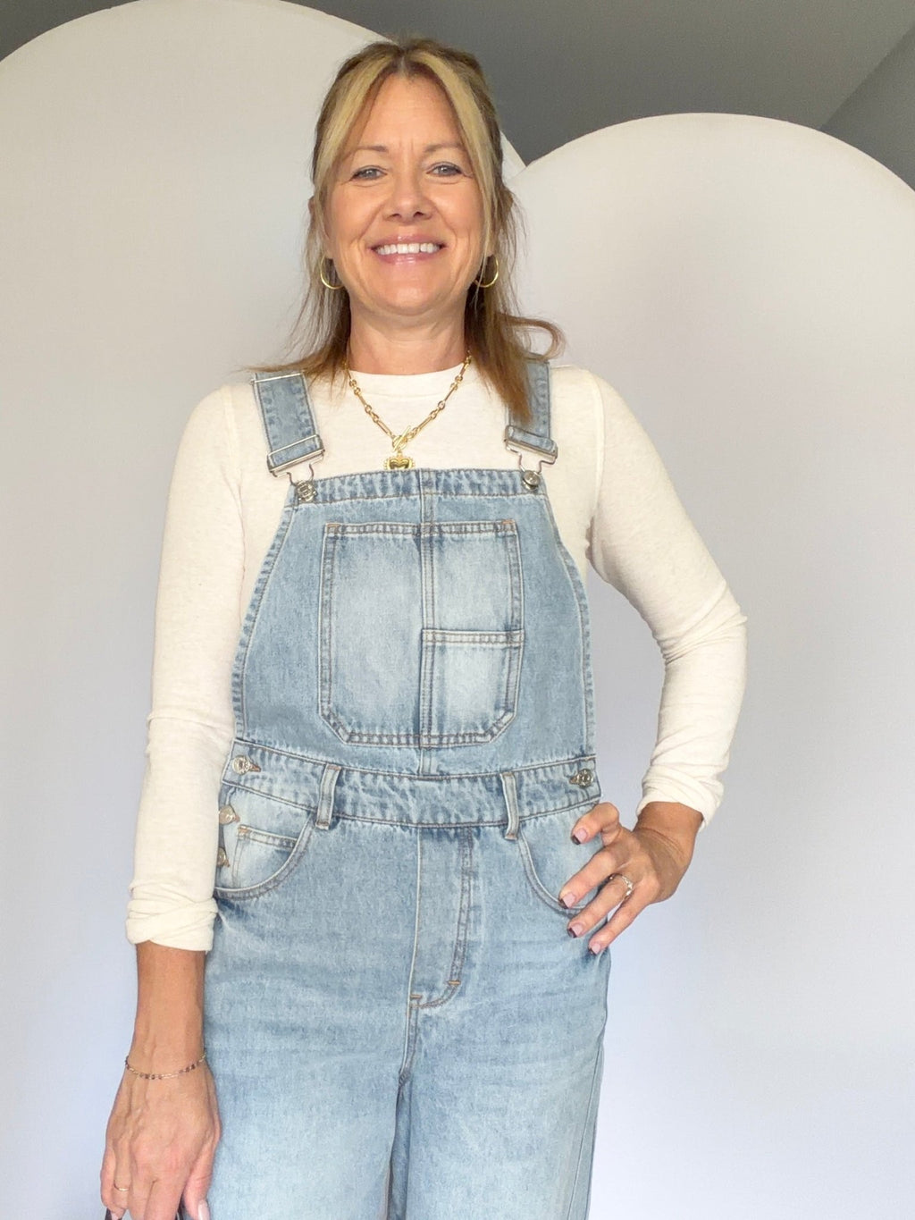 Denim Barrel Overalls - The Cozy Nest