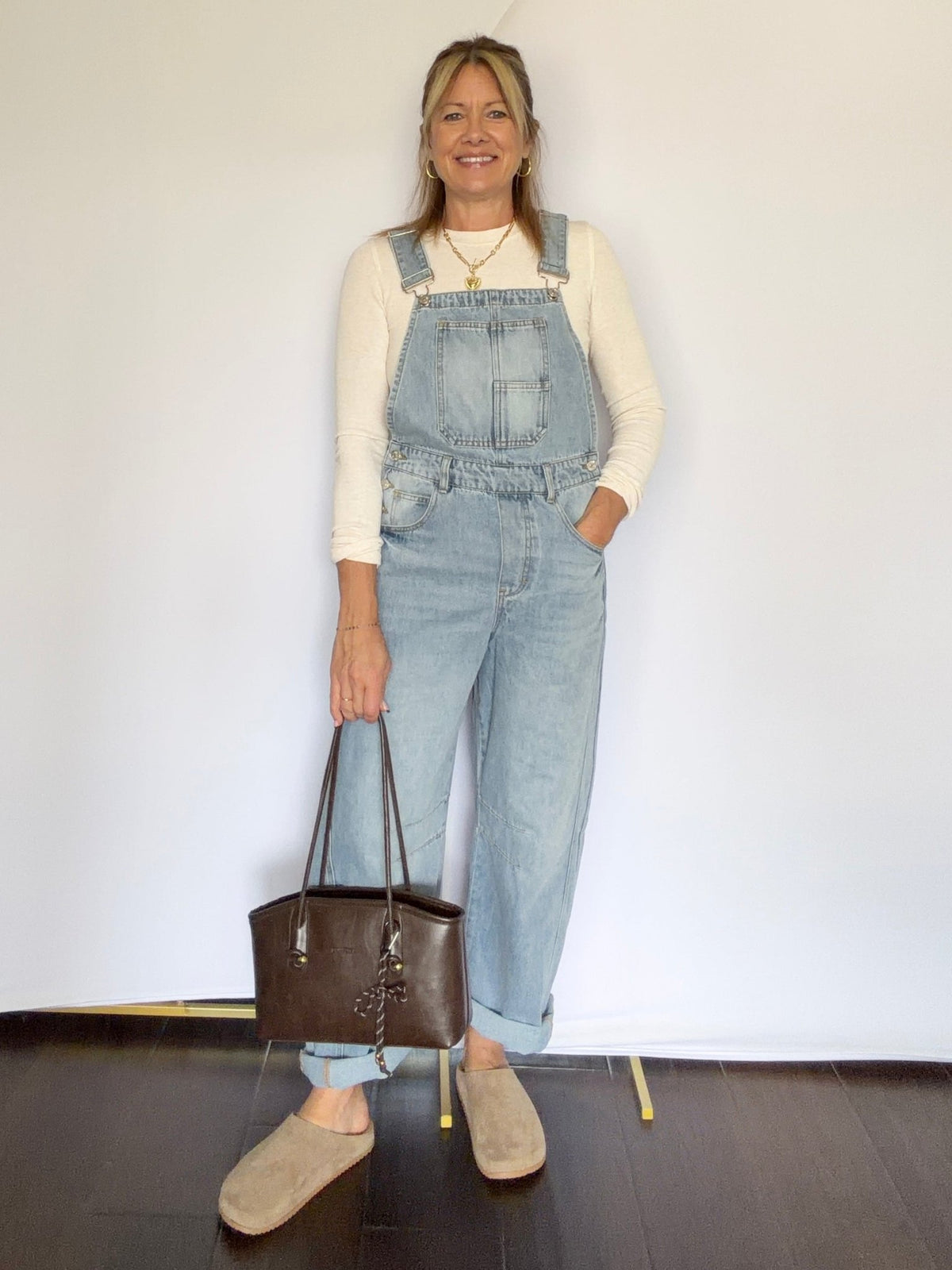 Denim Barrel Overalls - The Cozy Nest