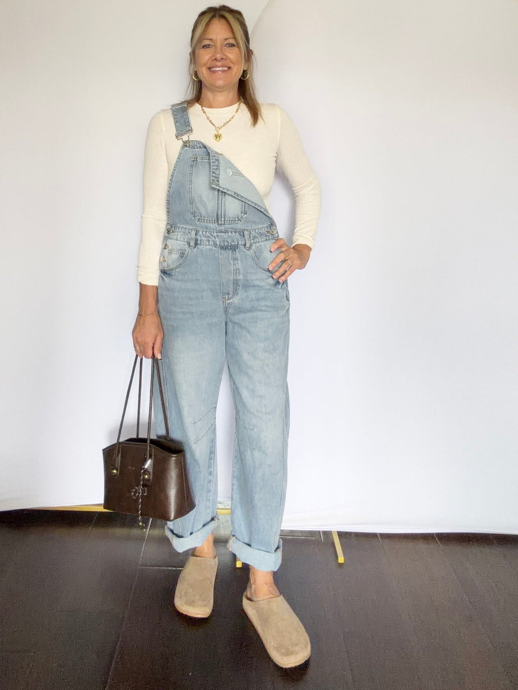 Denim Barrel Overalls - The Cozy Nest