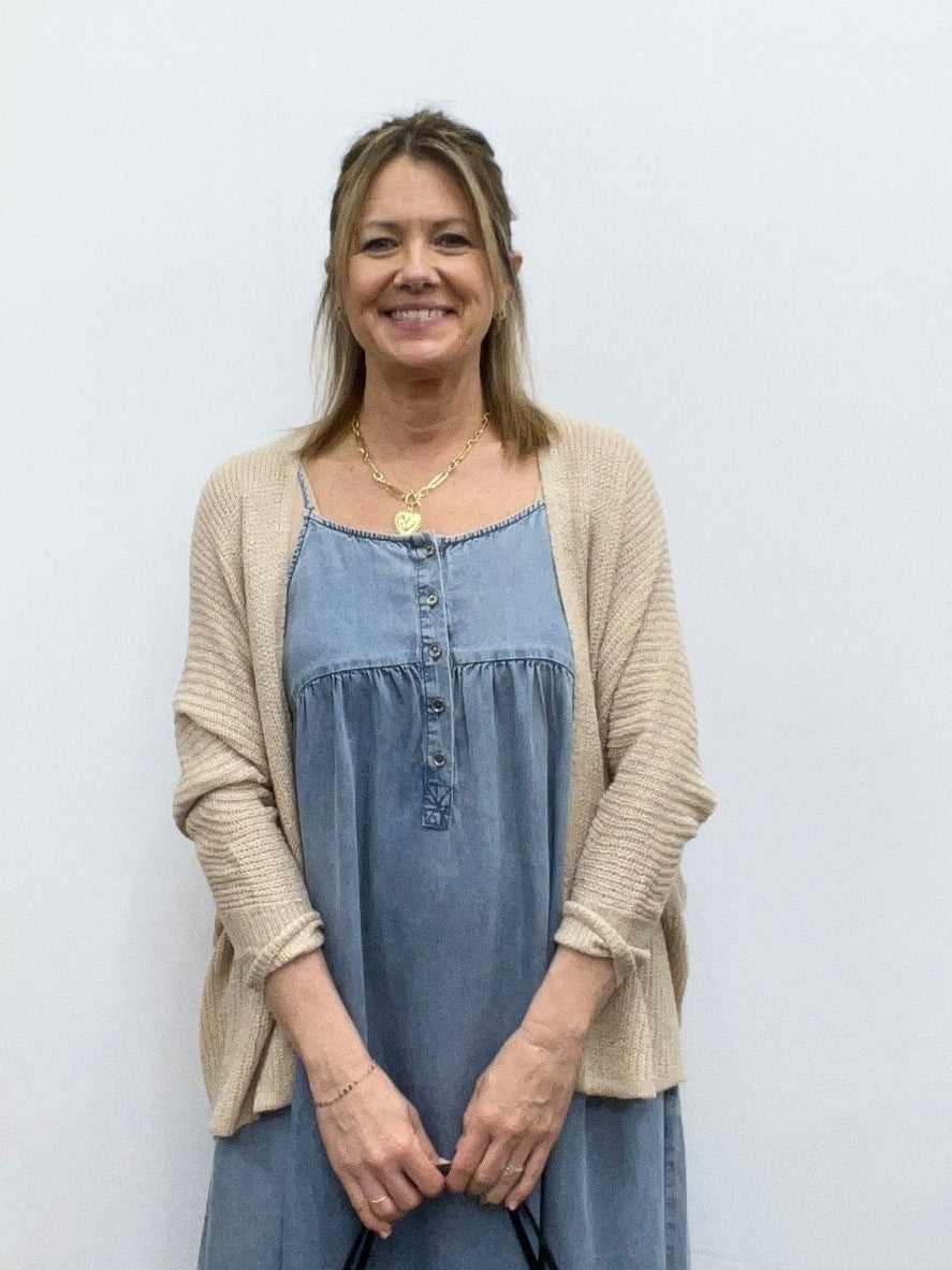 Dolman Sleeve Open Front Cardigan - The Cozy Nest