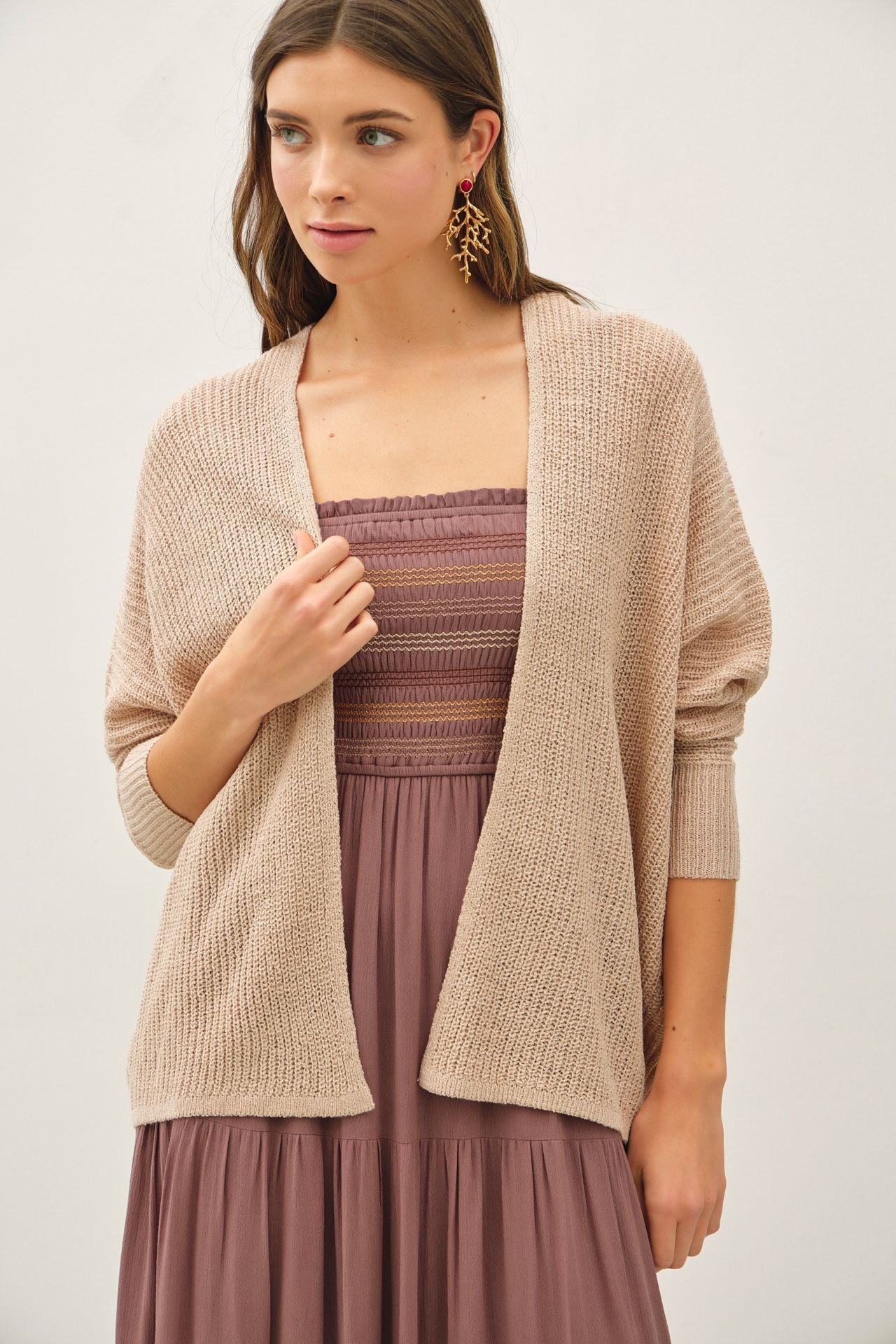 お値下げ✨新品♪CLANE DOLMAN CARDIGAN CLANE - ウエスト シェイプ ドルマン カーディガン - WAIST SHAPE